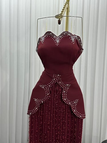 فستان سهرة نوع القماش _ باربي مكس توب