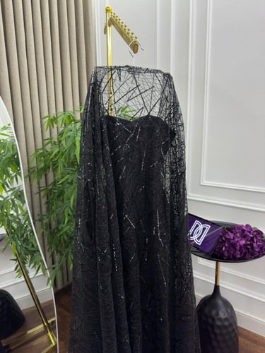 فستان سهره باربي بشت شك تطريز خرز