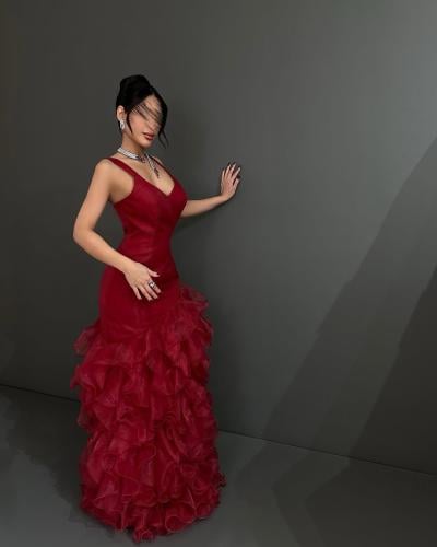 فستان سهره القماش | اورجنزا مكس توب