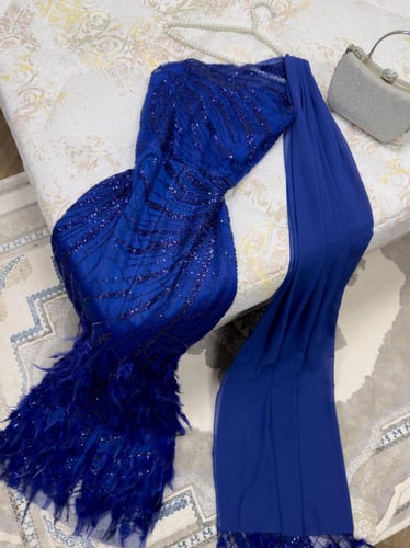 فستان فخم تطريز فاخر مكس توب