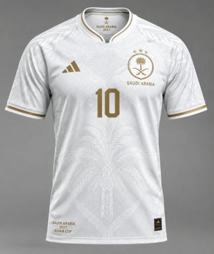 تيشرت المنتخب تصميم خاص ابيض