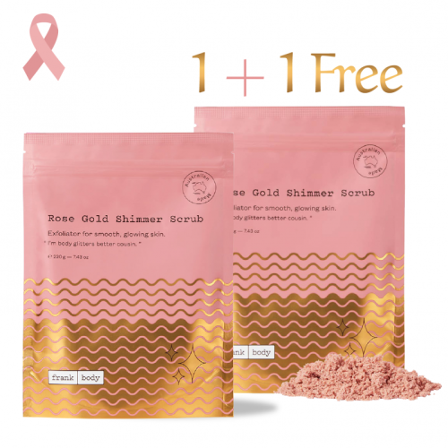 Frank Body – Glitter Scrub Rose Gold + 1 free