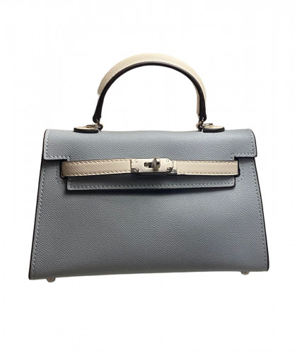 سمول هاندباق baby blue & white 22cm