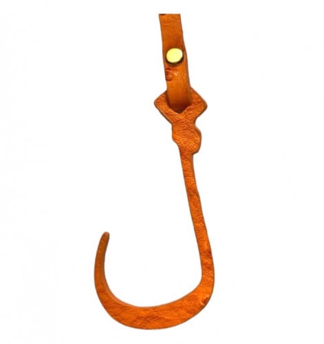 تعليقه حرف ل جلد نعام برتقالي