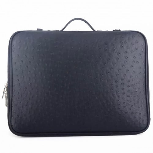 Briefcase | black ostrich