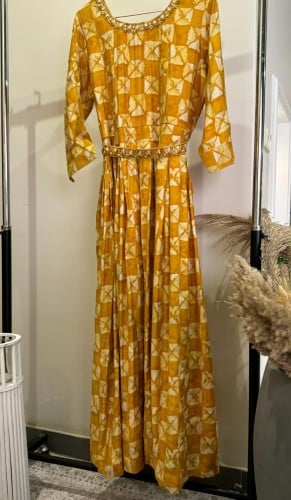 فستان قطن هندي كموني