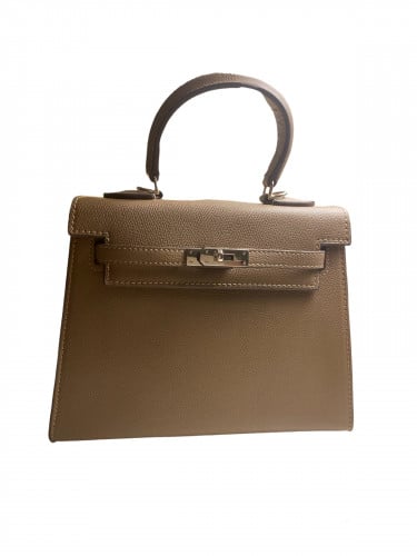 Large handbag | khaki “ hardware silver”