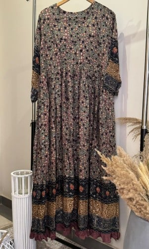 فستان قطن هندي مزخرف