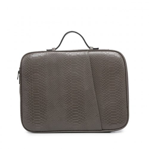 Briefcase | gray python