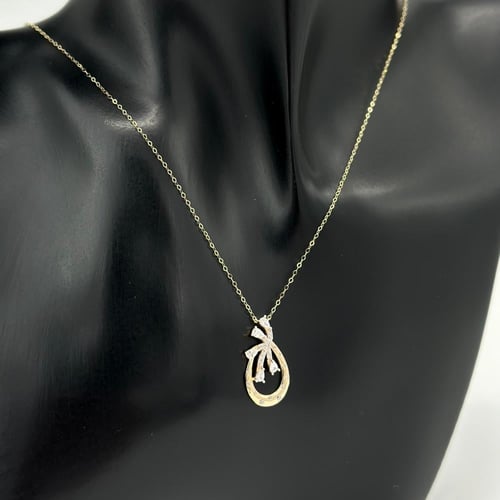 عقد ناعم تصميم الماس ( 1.3 جرام - عيار 18 - NE0846...