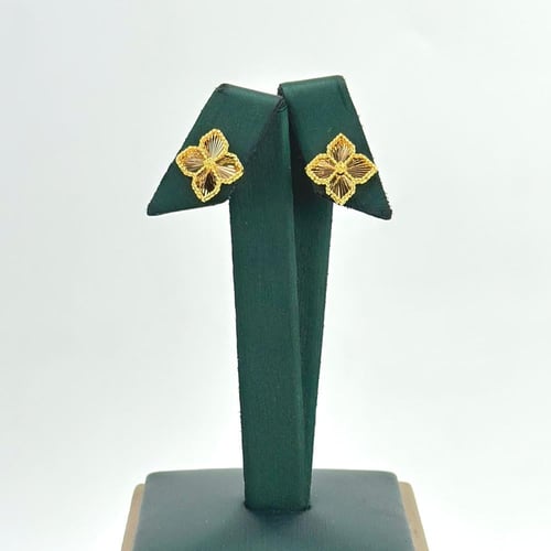 طقم ذهب على شكل وردة ( 9.1 جرام - عيار 21 - SE0045...