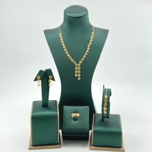 طقم حديقة الورود ( 11.7 جرام - عيار 21 - SE00683 )