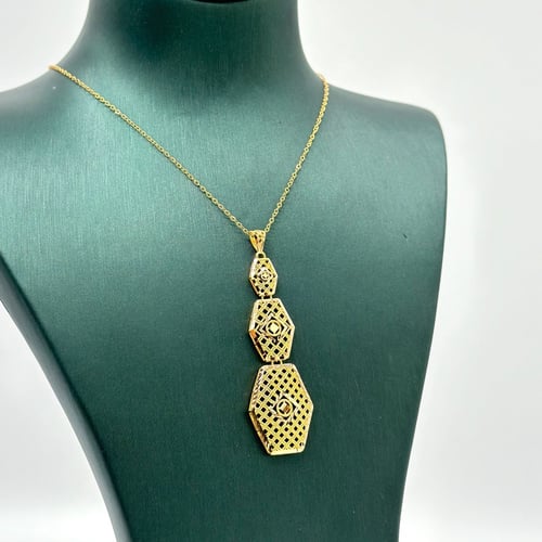 نصف طقم بتصميم مميز ( 6.2 جرام - عيار 21 - HSE0167...