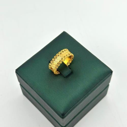 دبلة ذهب السنبلة ( عيار 21 - D0063 )