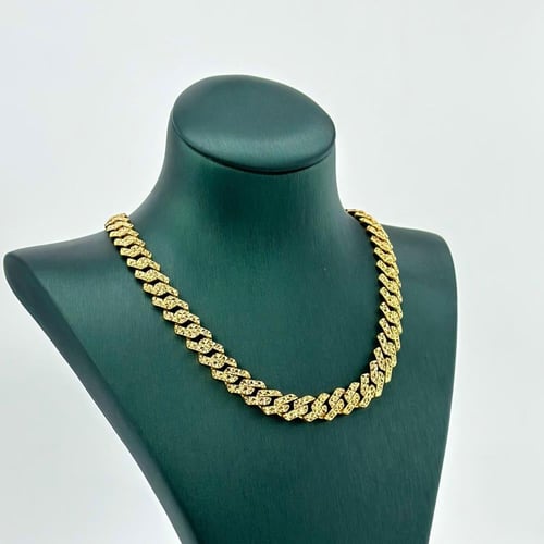 عقد ذهب فخم بتصميم موناكو الماسى ( عيار 21 - 23.5...