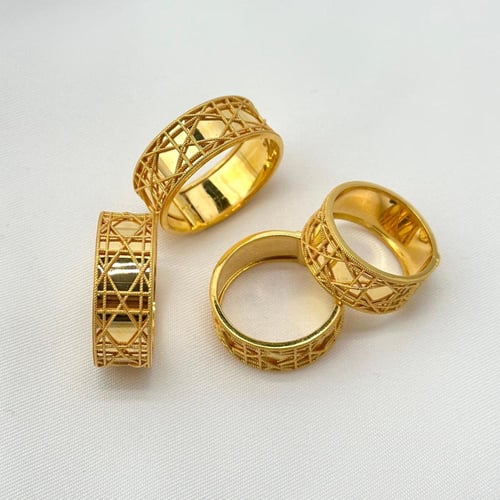 دبلة ذهب رقة الذهب ( 3.7 جرام - عيار 21 - D0070 )