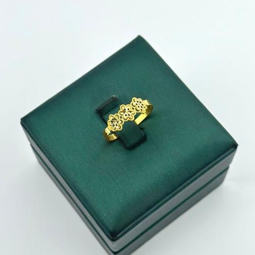 خاتم ذهب على شكل ورود ( 1.2 جرام - عيار 21 - RI072...