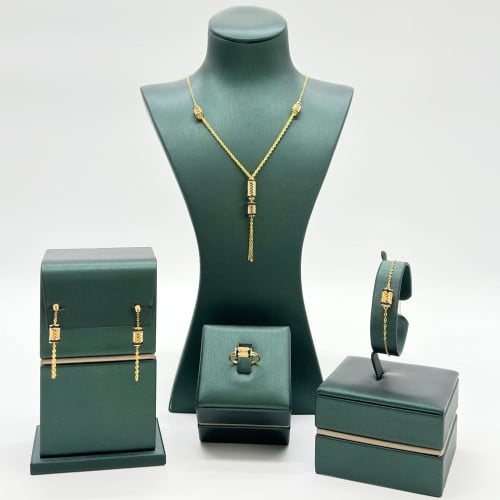 طقم سحر الندى اسود كلاسيك ( 12.1 جرام - عيار 21 -...