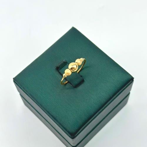 خاتم ذهب الكرات الإيطالية ( 1.0 جرام - عيار 21 - R...