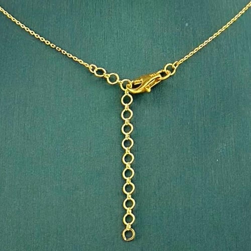 عقد ذهب مع كور لليزر بسلسال مبروم ( 3.8 جرام - عيا...