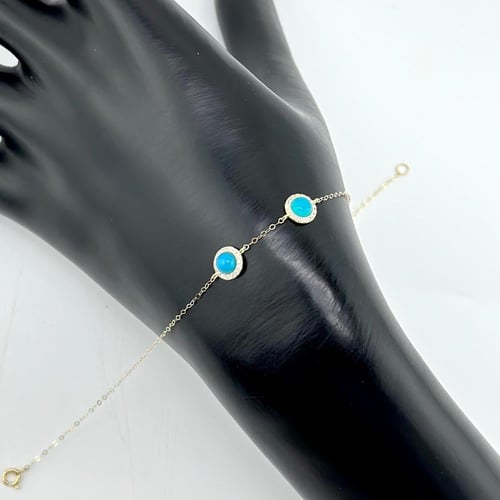 اسوارة انيقة تصميم الماس على شكل دائري ( 0.6 جرام...