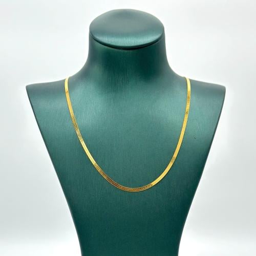 عقد ذهب فلات ناعم بتصميم إيطالي ( 7.5 جرام - عيار...