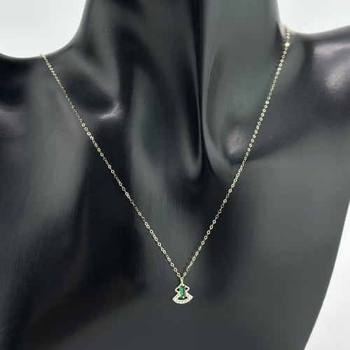 عقد ذهب عيار 18 بتعليقة هندسية ( 0.4 جرام - NE0108...