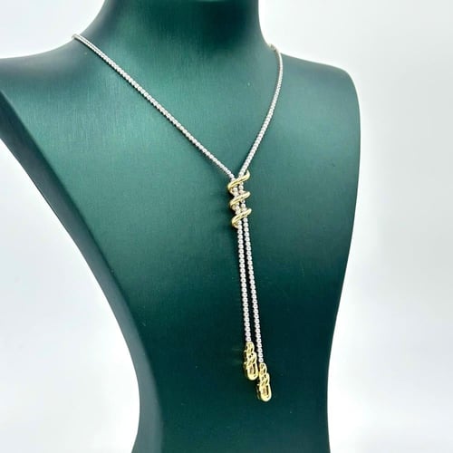 طقم تنس تصميم الماس ( 16.6 جرام - عيار 18 - SE0057...