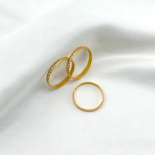 دبلة ذهب رقة الذهب ( عيار 21 - D0049 )