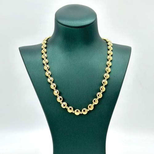 عقد دوائر من ذهب ( 12.3 جرام - عيار 18 - NE0940 )