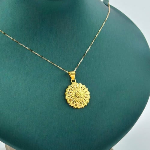 نصف طقم دوار الشمس ( 6.6 جرام - عيار 21 - HSE0145...