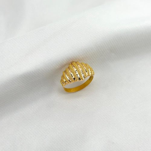 خاتم منقوش بتصاميم انيقة ( 2.4 جرام - عيار 21 - RI...