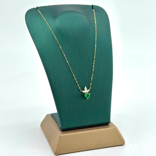 عقد ذهب عيار 18 على شكل قلب ( 0.5 جرام - NE0102 )