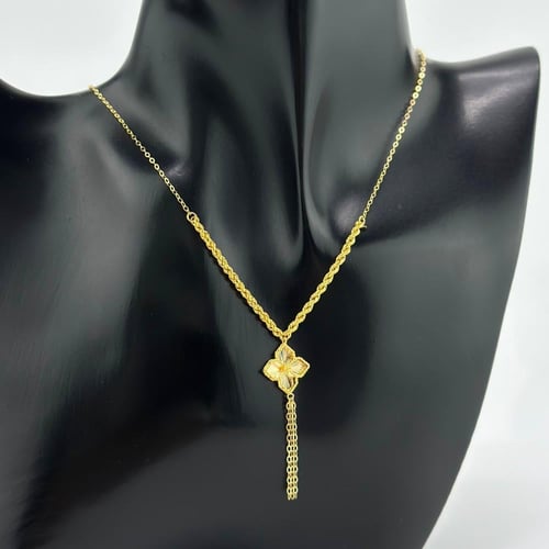 عقد ذهب الوردة الناعمة مبروم ( 2.6 جرام - عيار 21...