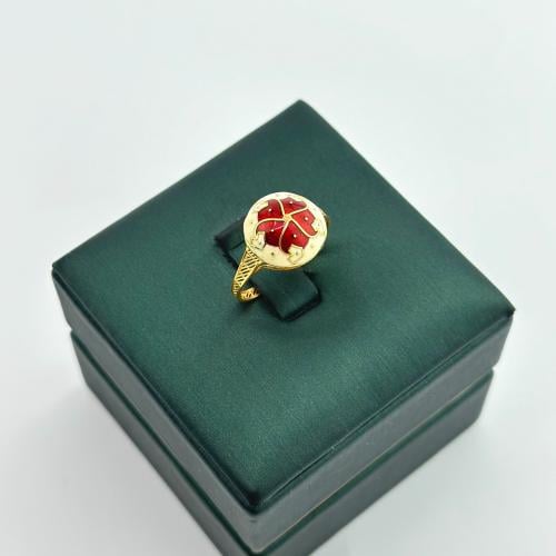 خاتم تصميم هندي بالوان المينا الانيقة ( 1.8 جرام -...