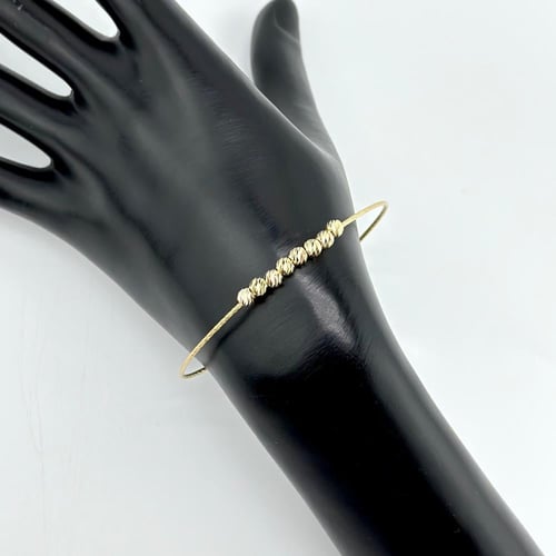 اسوارة بتصميم انيق مطعّمة بكرات الليزر ( 3.5 جرام...