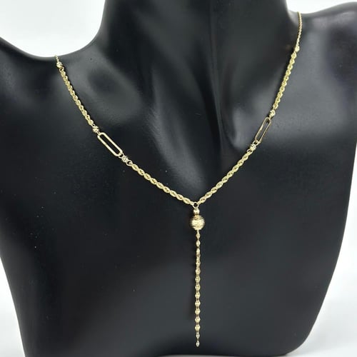 عقد ذهب عيار 18 متميز بتصميم إيطالي ( 2.3 جرام- NE...