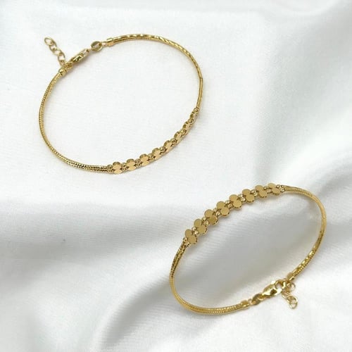 اسوارة بتصميم انيق مطعّمة بكرات الليزر ( 5.4 جرام...