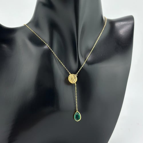 عقد ذهب راقي بتصميم الدمعة ( 2.6 جرام - عيار 21 -...