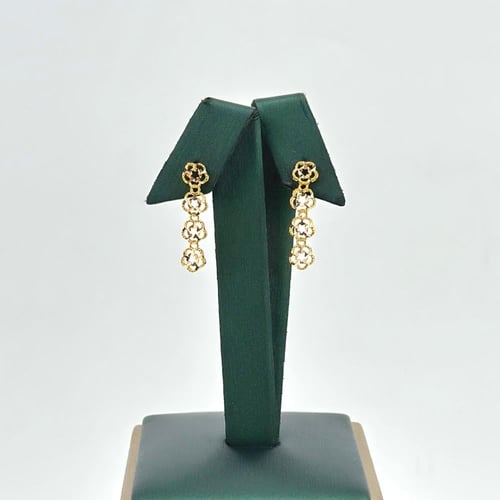 طقم ذهب طوق على شكل ورود ( 9.8 جرام - عيار 21 - SE...