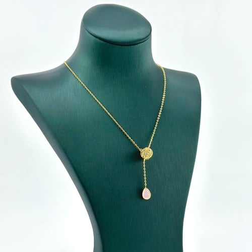 عقد ذهب بتصميم الدمعة ( 2.6 جرام - عيار 21 - NE003...