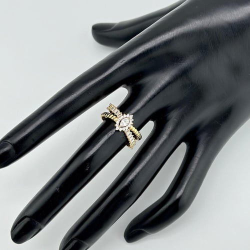 خاتم تصميم الماس مّطعم بقصة الماركيز ( 2.5 جرام -...