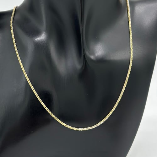 عقد مكس الذهب اصفر - ابيض ( 1.6 جرام - عيار 18 - N...