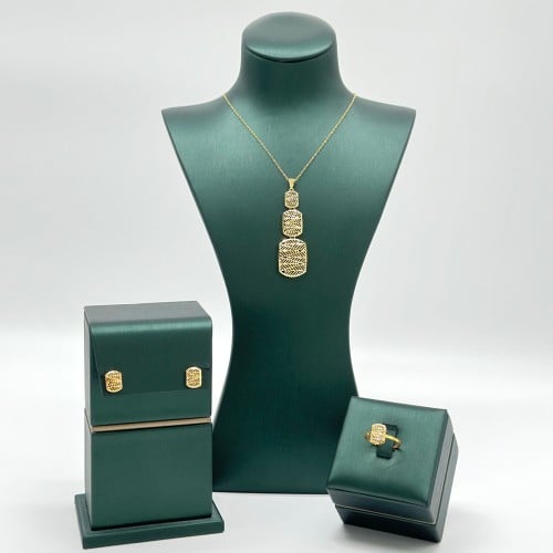 نصف طقم رمال ذهبية 3 ادوار ( 6.5 جرام - عيار 21 -...