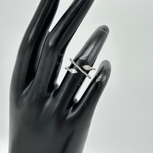 خاتم الأناقة الراقية ( 2.2 جرام - عيار 18 - RI0604...