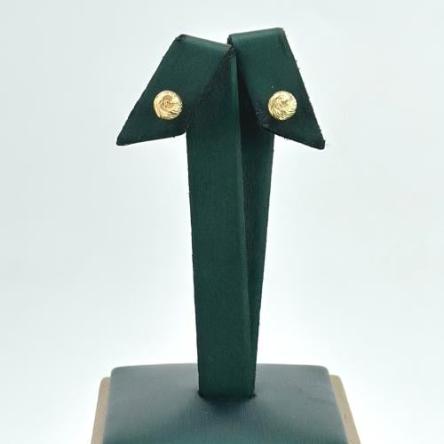 حلق كرات الذهب المنقوشة ( 1.1 جرام - عيار 18 - EA0...