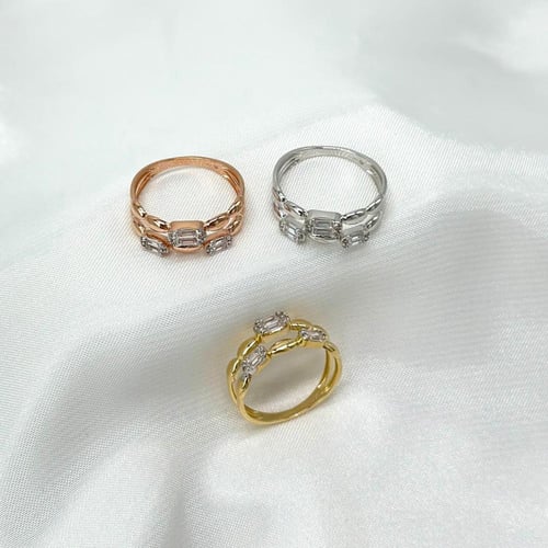 خاتم التميز العصري ( 2.2 جرام - عيار 18 - RI0579 )