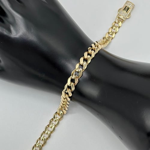 سوارة جنزير ايطالي موناكو ( 13.6 جرام - عيار 18 -...