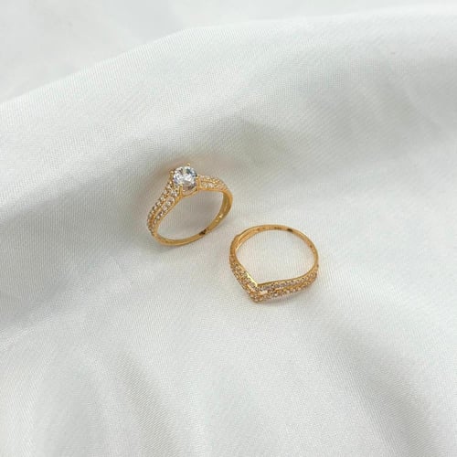 خاتم تونز بتصميم أنيق مّزين بقصة سوليتير ( 2.9 جرا...