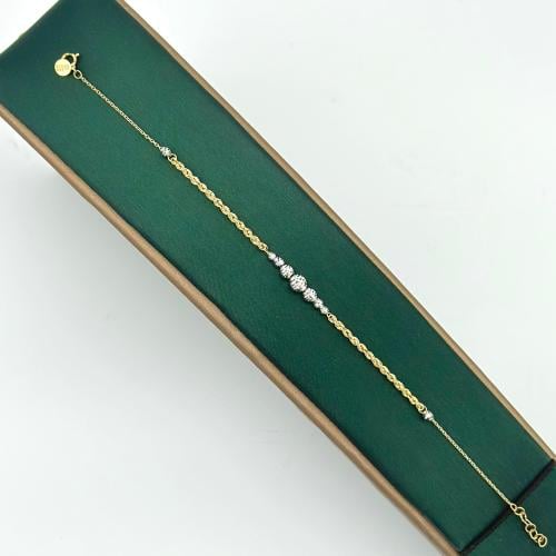 سوارة ذهب إيطالي مبروم مكس ( 1.3 جرام - عيار 18 -...